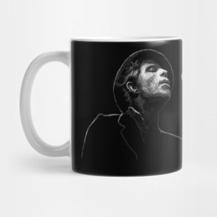 Tom Waits. Scribble art. Mug